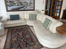 Divano angolare in pelle, di design anni 70, in ottime condizioni componibile