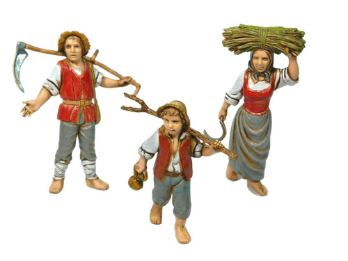 Famiglia contadini campagna - famiglia, di