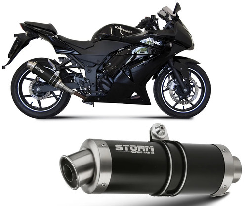 Scarico storm mivv - scarico, nero