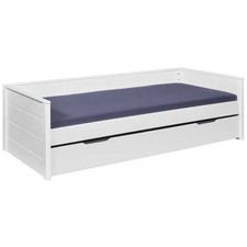 Letto Singolo Bianco con