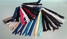 Lotto Cerniere Lampo per sarta, 30 pz., vari colori e lunghezze. 