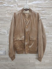 Giacca Aquascutum  London Pelle Scamosciata Giubbino Giubbotto