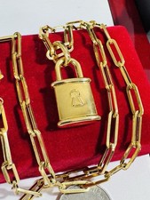 Collana nuova con lucchetto in