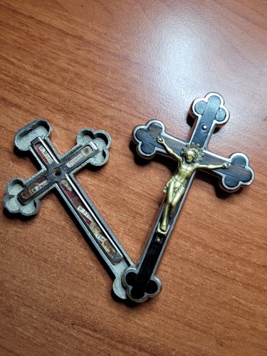 Crocifisso reliquiario xix - reliquiario,