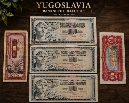 Banconote jugoslavia vintage - jugoslavia,
