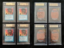 SET (4x) Force Of Will ALLIANCES Mtg MINT Graded BGS 9.5 QUAD+!!!