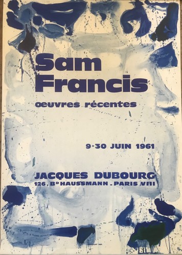 Affiche sam francis - francis, expo