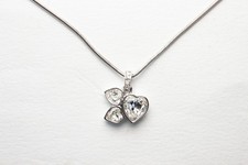 Collana Pendente A Cuore - Swarovski- Cristalli Vintage