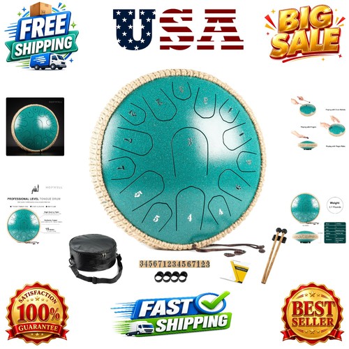 Steel tongue drum 13 pollici - drum,