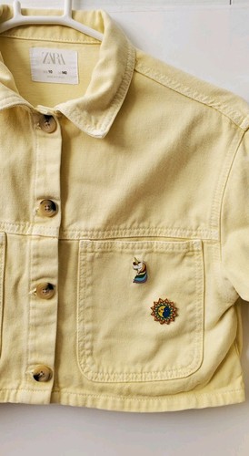 Giacca gialla jeans - , ritagliata
