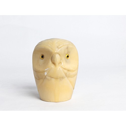 Statuina gufo alabastro - statuina,