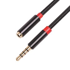 2X(3,5mm Femmina AUX AUDIO Cavo di Prolunga Da Maschio a Femmina con Mik8968