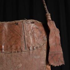 Tassoufra Borsa In Pelle XIX Secolo Africano Arte Etnica Etnografia Touareg