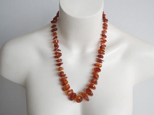 Collana ambra naturale in - di,
