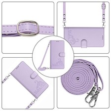 Custodia Pelle RFID Viola con