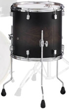 Pearl Decade Maple 14 x14" Floor Tom Drum Satin Black Burst MISSING ITEMS, BLEM