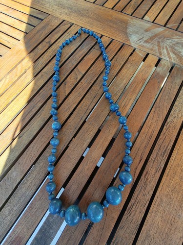 Collana statement legno - collana,