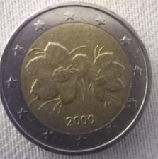 RARA Moneta 2 euro - FINLANDIA ANNO 2000 - ERRORE DI CONIO -  CIRCOLATA  