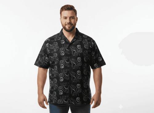 Camicia stampata manica corta