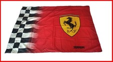 bandiera ferrari  94x140  scuderia ferrari scritta nera