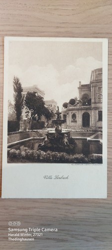 Postkarte villa lenbach - villa,