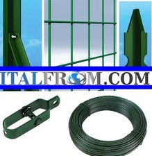 25m Recinzione Rete Metallica Plastificata Elettrosaldata H1,5m Maglia 7,5X5cm