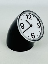 Italora Vintage Orologio Nero Da Tavolo Design Pio Manzù Anni ‘60 Uso Decorativo