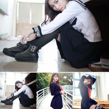 Costume vestito ragazza giapponese uniforme anime marinaio uniforme cosplay S-2XL