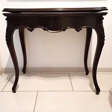 Tavolo da gioco consolle apribile ,in mogano. Antiquariato
