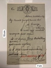 Certificato acquisto  azioni 1899 - Compagnia di navigazione Florio e Rubattino