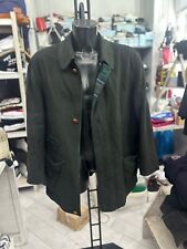 Lebole Cappotto In Misto Cashmere Usato Uomo man Tg54 Verde LLV608