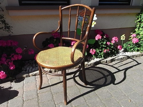 Sedia con braccioli legno - braccioli,