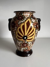 RARO VASO MAIOLICA CON ANSE