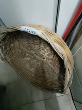 Cesto Cesta Cestino in Vimini con manico Porta Funghi porta legna 55x55*25cm