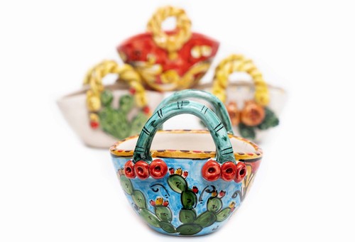 Coffa cestino ceramica - , di