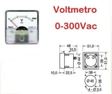 Voltmetro analogico - voltmetro, da
