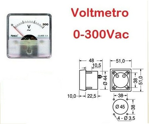 Voltmetro analogico - analogico, da