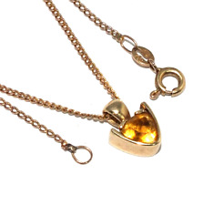 Donna 9ct Oro Giallo a Cavallo