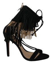Scarpe SCHUTZ nere oro nappa