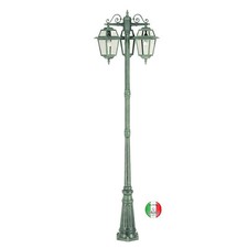 Lampione da giardino in alluminio H234cm Roma I328.C24 Made in Italy