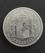 5 Pesetas 1871 Spagna Argento