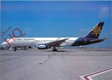 Postcard:-TRANSMERIDIAN AIRLINES/FUNJET BOEING 757-236 N962PG @ JFK [W.C]