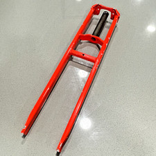 Forcella rigida filettata vecchia scuola BMX Trailsin Monty 20" bici trial vintage rara