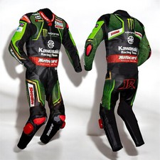 TUTA PELLE KAWASAKI MOTO CORSA