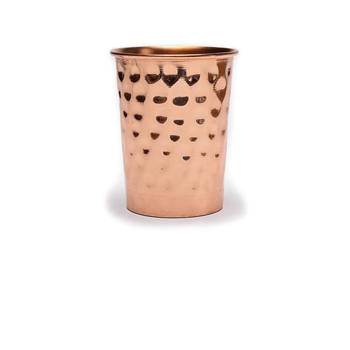 Bicchiere rame martellato - bicchiere,