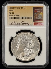 1886 O/O $1 VAM-7 Hot 50 Bill