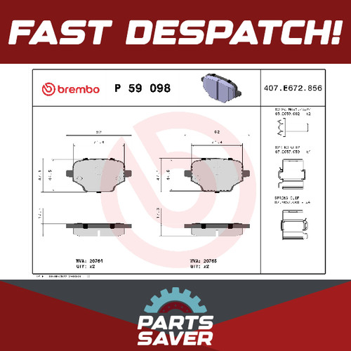 Set pastiglie freno - , adatte
