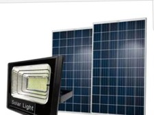 FARO FARETTO FOTOVOLTAICO 1800 2000 W ENERGIA SOLARE LUCE LED BATTERIA LAMPIONE