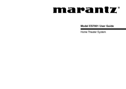 Marantz es7001 manuale del - marantz,