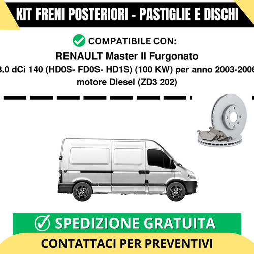Kit freni posteriori - freni, per